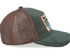 Swedish Värmland Landscape Terry Green/Brown A-Frame Trucker - Wild Spirit