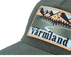 Swedish Värmland Landscape Terry Green/Brown A-Frame Trucker - Wild Spirit