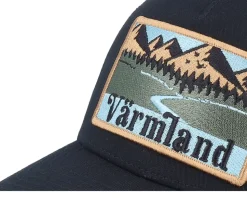 Swedish Värmland Landscape Black Trucker - Wild Spirit