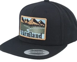 Swedish Värmland Landscape Black Trucker - Wild Spirit