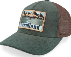 Swedish Värmland Landscape Black Trucker - Wild Spirit