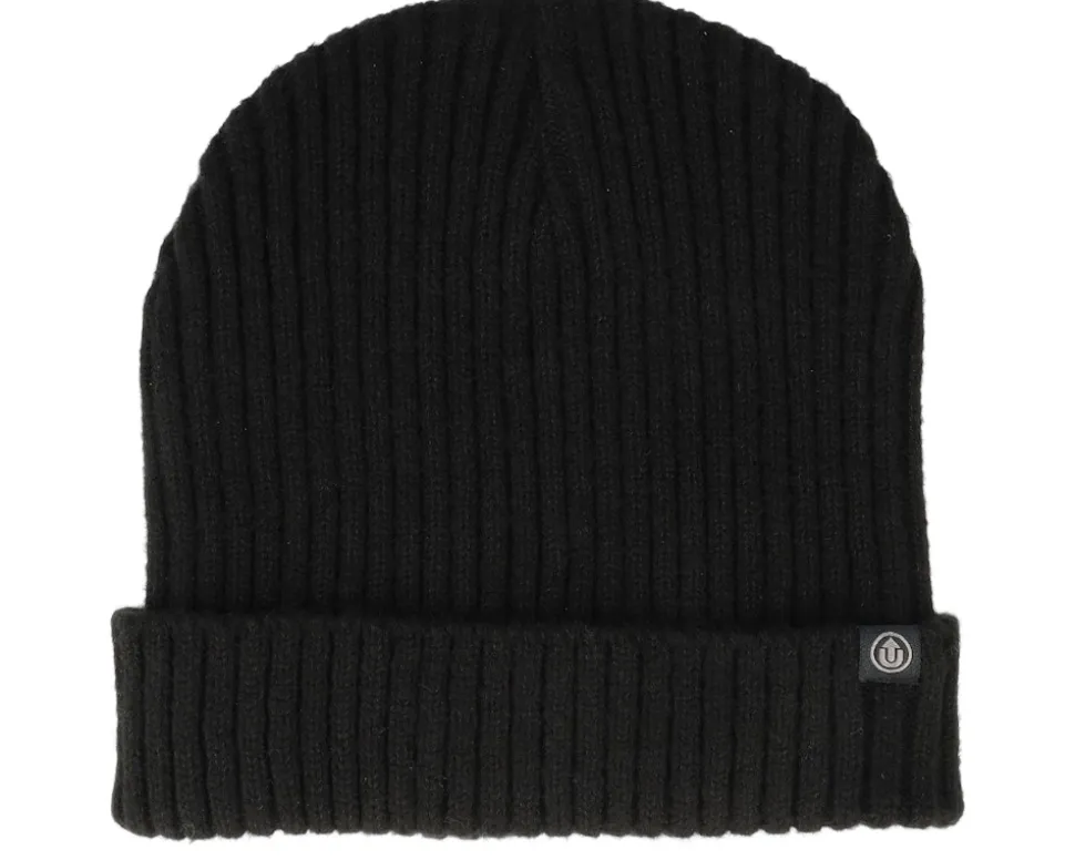 Sweep 2.0 Rib Beanie Color Black Cuff - Upfront