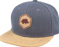 Switzerland Map Patch Dark Heather Grey/Suede Snapback - Iconic