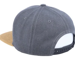 Switzerland Map Patch Dark Heather Grey/Suede Snapback - Iconic