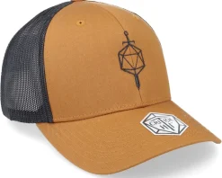 Sword D20 Dice Caramel/Black Trucker - Critiql Hit