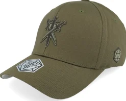 Swords Crossed Wooly Combed Black Flexfit - Critiql Hit