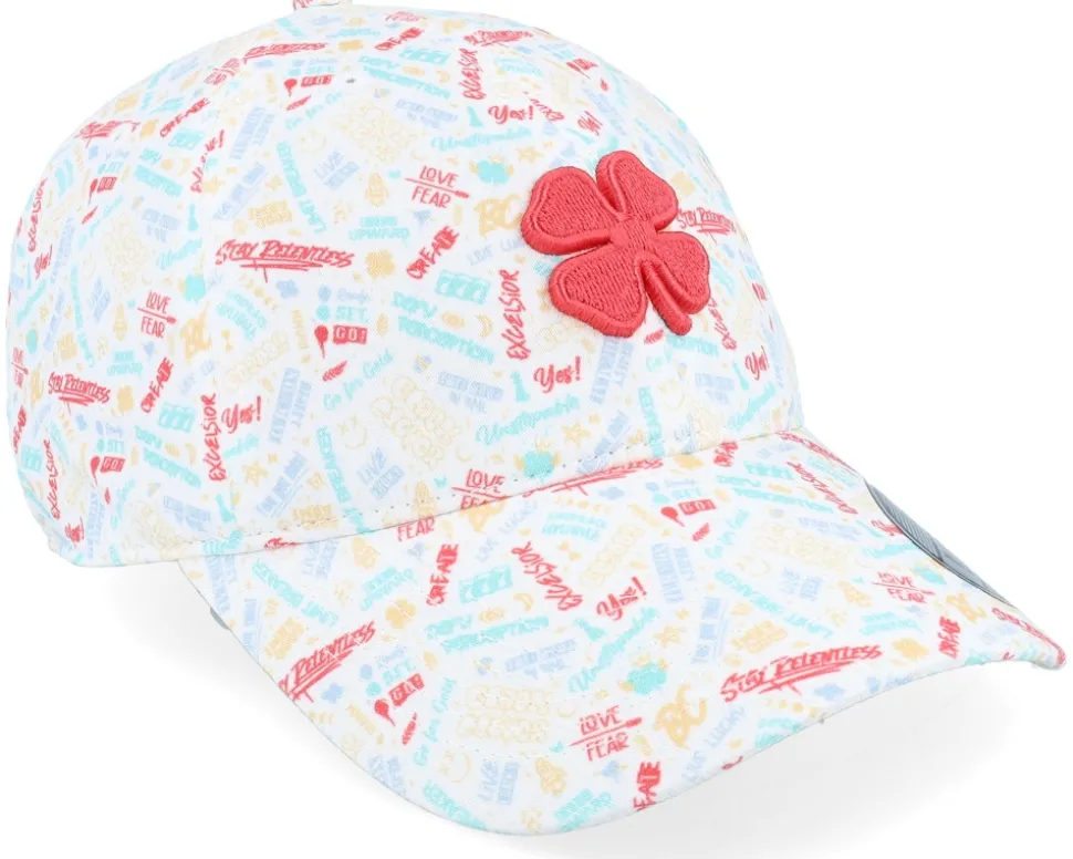 Tagger 2 White/Paradise Pink Dad Cap - Black Clover