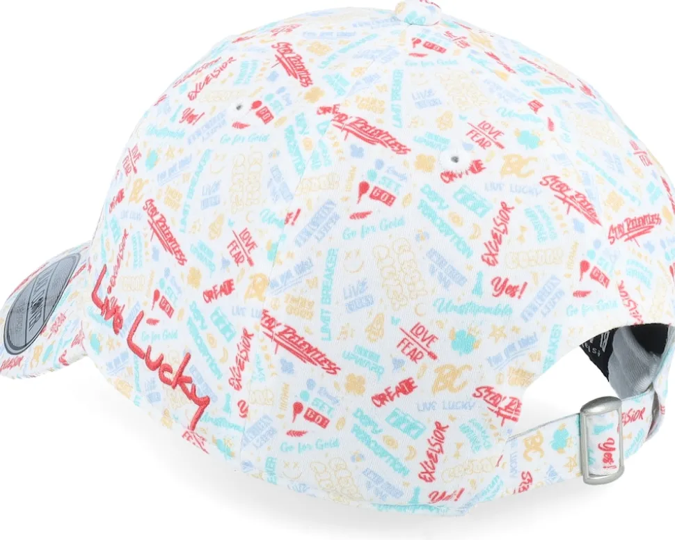 Tagger 2 White/Paradise Pink Dad Cap - Black Clover