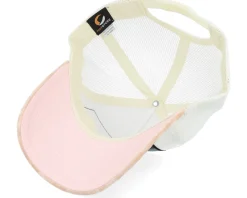 Taj Mahal Velvet White/Peach/Ivory A-frame Trucker - Calza Pennello