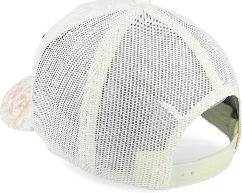 Taj Mahal Velvet White/Peach/Ivory A-frame Trucker - Calza Pennello