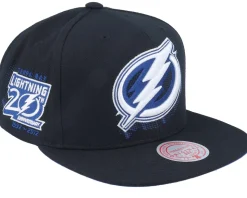 Tampa Bay Lightning Big Face 7.0 Black Snapback - Mitchell & Ness