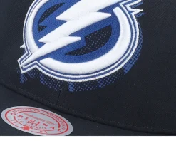 Tampa Bay Lightning Big Face 7.0 Black Snapback - Mitchell & Ness