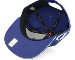 Tampa Bay Lightning Gino Flat Brim Blue Cobalt/White Snapback - Fanatics