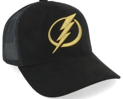 Tampa Bay Lightning Suede Black Trucker - Mitchell & Ness
