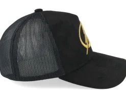 Tampa Bay Lightning Suede Black Trucker - Mitchell & Ness