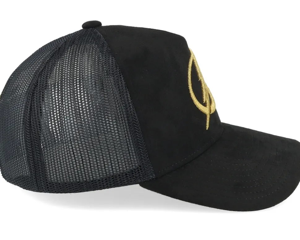 Tampa Bay Lightning Suede Black Trucker - Mitchell & Ness