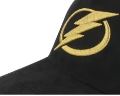 Tampa Bay Lightning Suede Black Trucker - Mitchell & Ness