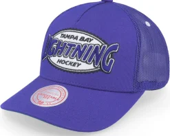Tampa Bay Lightning Team Seal Blue Trucker - Mitchell & Ness