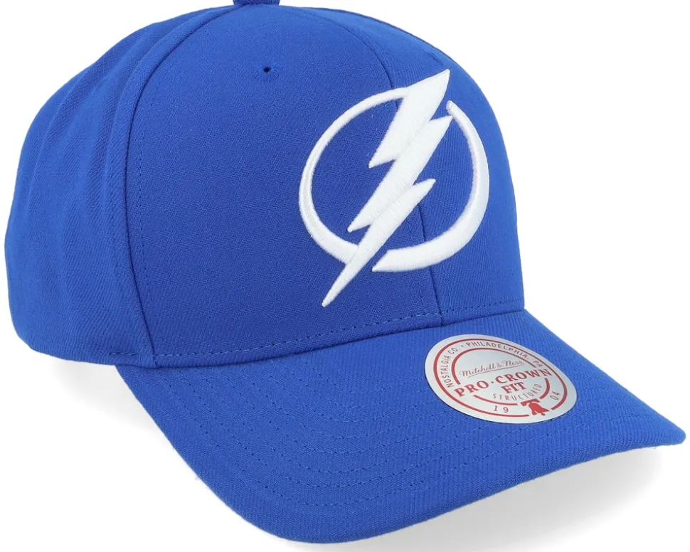Tampa Bay Lightning Team Ground 2.0 Pro Blue Adjustable - Mitchell & Ness