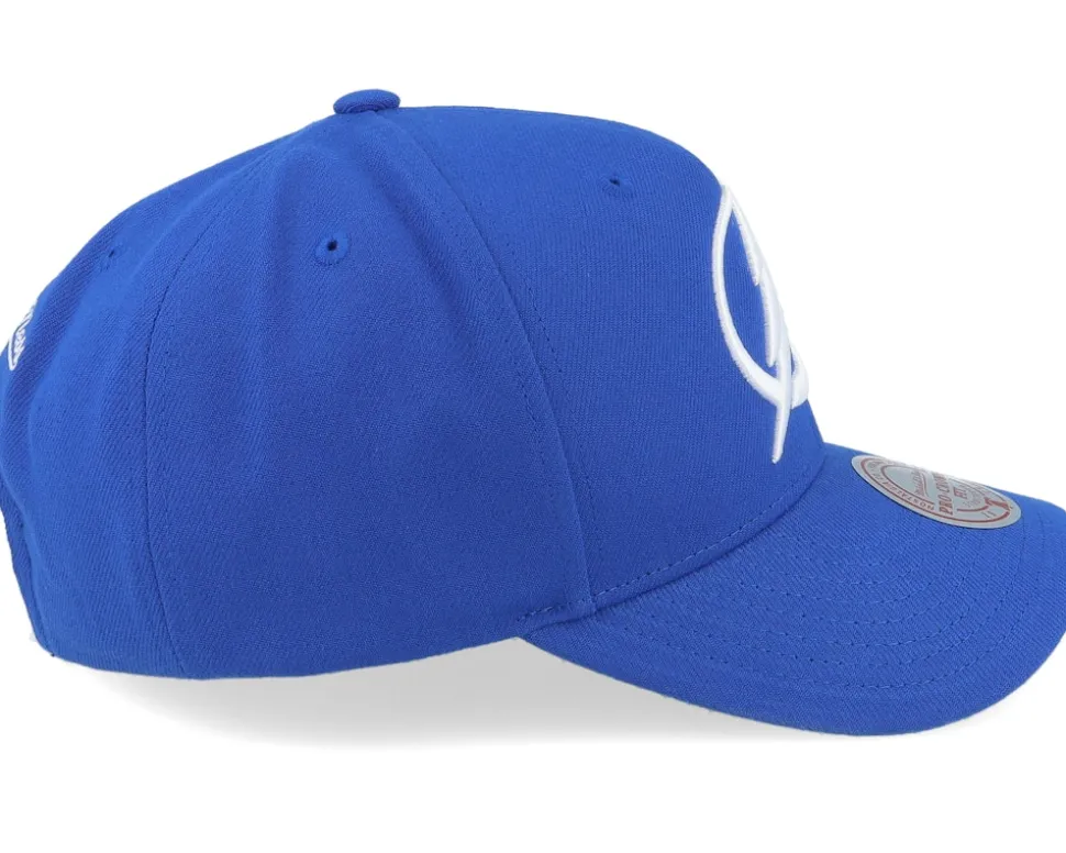 Tampa Bay Lightning Team Ground 2.0 Pro Blue Adjustable - Mitchell & Ness