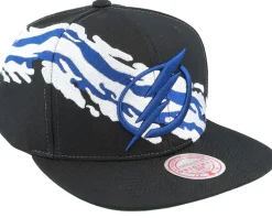 Tampa Bay Lightning Vintage Paintbrush Black Snapback - Mitchell & Ness