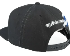 Tampa Bay Lightning Vintage Paintbrush Black Snapback - Mitchell & Ness