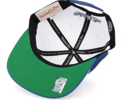 Tampa Bay Lightning Vintage Sharktooth White/Blue Snapback - Mitchell & Ness