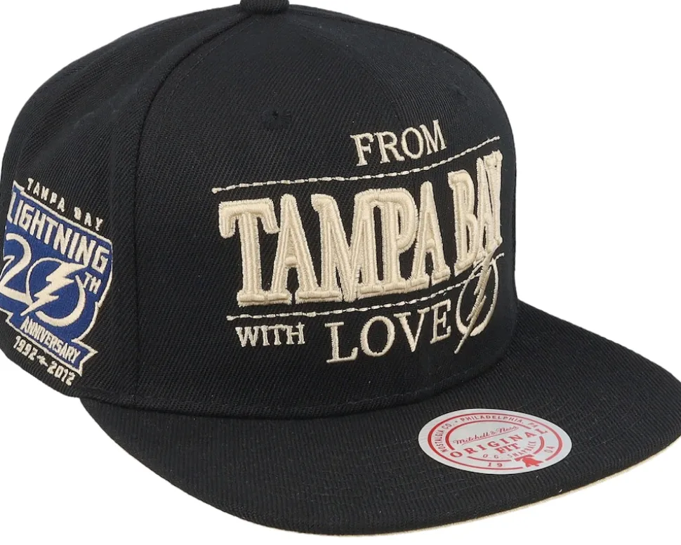Tampa Bay Lightning With Love Black Snapback - Mitchell & Ness