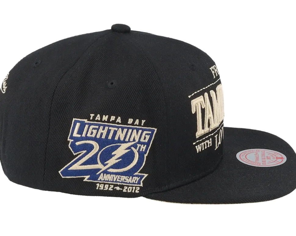 Tampa Bay Lightning With Love Black Snapback - Mitchell & Ness