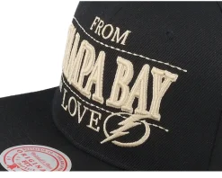 Tampa Bay Lightning With Love Black Snapback - Mitchell & Ness