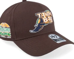 Tampa Bay Rays Coops Dua Sure Shot Mvp Dt Brown Adjustable - 47 Brand