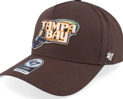 Tampa Bay Rays Coops Dua Sure Shot Mvp Dt Brown Adjustable - 47 Brand