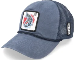 Tancho Koi Fish 939 Bachelor Indigo/Navy Trucker - Yapan