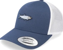 Tarpon Fish Navy/White A-Frame Trucker - Skillfish