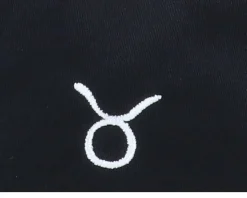Taurus Sodiac Sign Black Curved Adjustable - Astrology