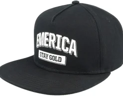 Team Stay Gold Black Snapback - Emerica