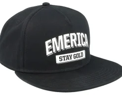 Team Stay Gold Black Snapback - Emerica