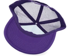 Teddy White/Purple Foam Trucker - Iconic
