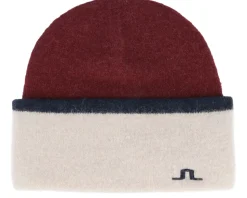 Teela Alpaca Mix Hat Cabernet Cuff - J.Lindeberg