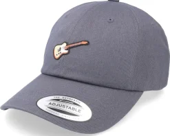 Tele Guitar Patch Dark Grey Dad Cap - Abducted