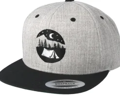 Tent Logo Grey/Black Snapback - Wild Spirit