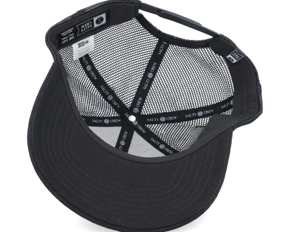 Tentacles Retro Black Trucker - Salty Crew