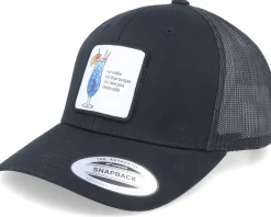 Tequila Sunrise Cocktail Patch Black Trucker - Iconic