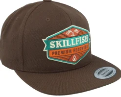 Terraflame Logo Classic Dark Brown Snapback - Skillfish