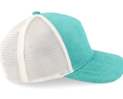Terry Teal/White A-frame Trucker - Equip