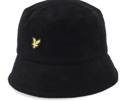 Terry Towelling Hat Jet Black Bucket - Lyle & Scott