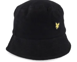 Terry Towelling Hat Jet Black Bucket - Lyle & Scott