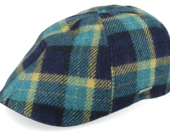 Texas Check Wool Flat Cap - Stetson