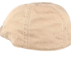 Texas Cotton Beige Flat Cap - Stetson