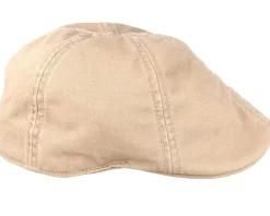 Texas Cotton Beige Flat Cap - Stetson